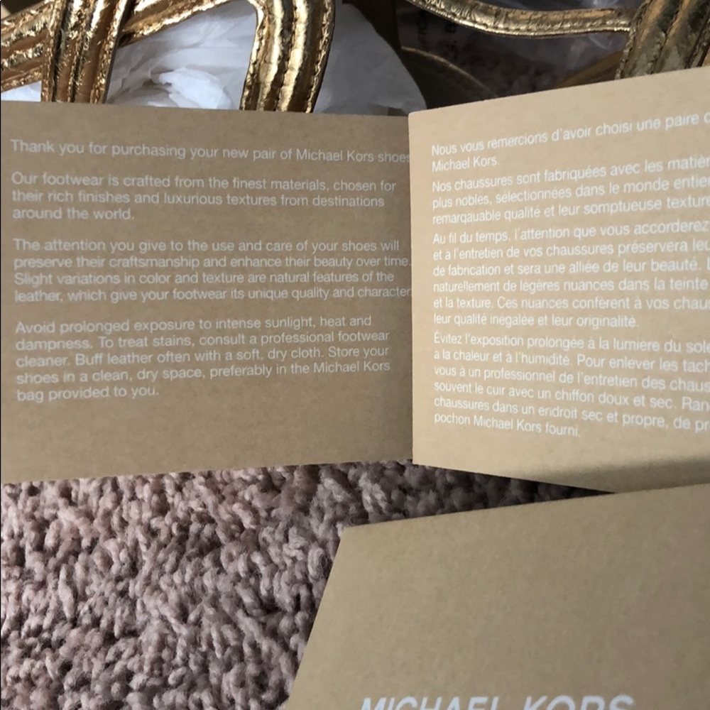 Michael Kors Metallic Genuine Snake Shoes - Picture 4 of 5